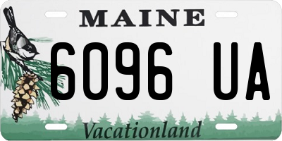 ME license plate 6096UA