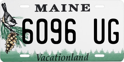 ME license plate 6096UG