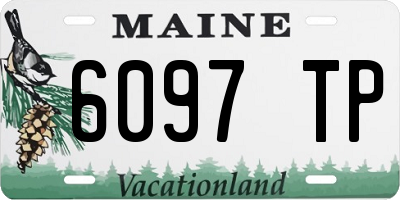 ME license plate 6097TP