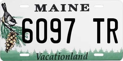 ME license plate 6097TR