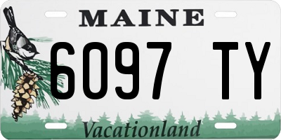 ME license plate 6097TY