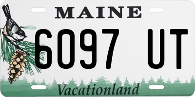 ME license plate 6097UT