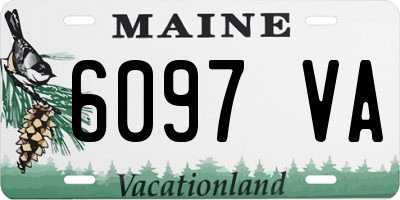 ME license plate 6097VA