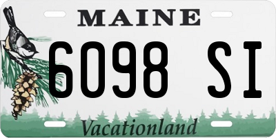 ME license plate 6098SI