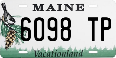 ME license plate 6098TP
