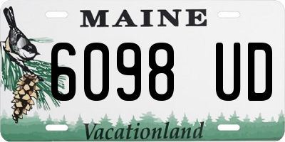 ME license plate 6098UD