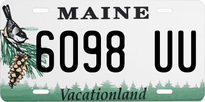 ME license plate 6098UU