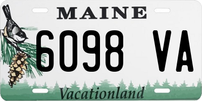 ME license plate 6098VA