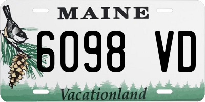 ME license plate 6098VD