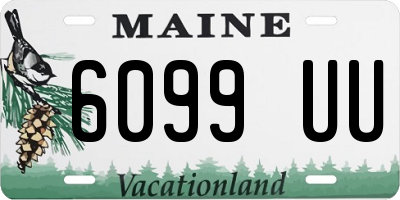 ME license plate 6099UU