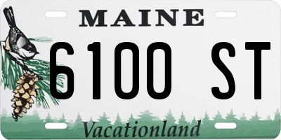 ME license plate 6100ST