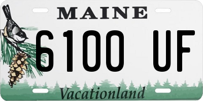 ME license plate 6100UF