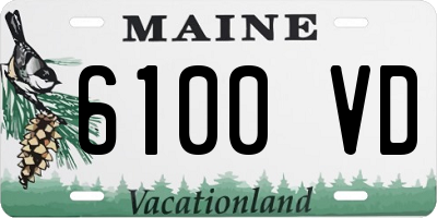 ME license plate 6100VD