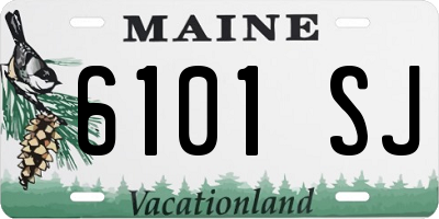 ME license plate 6101SJ