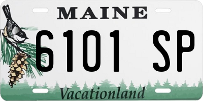 ME license plate 6101SP