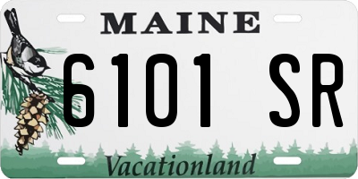 ME license plate 6101SR