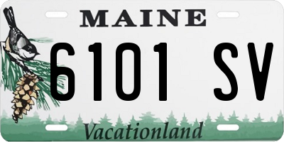 ME license plate 6101SV