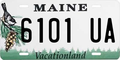 ME license plate 6101UA