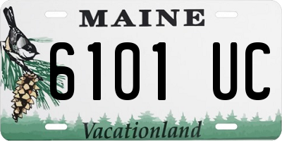 ME license plate 6101UC
