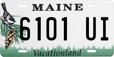 ME license plate 6101UI
