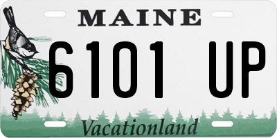 ME license plate 6101UP