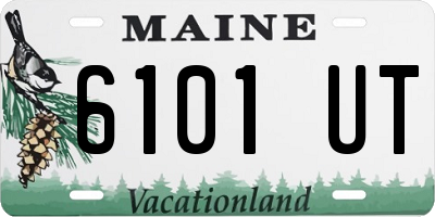 ME license plate 6101UT