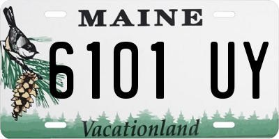 ME license plate 6101UY