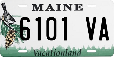 ME license plate 6101VA