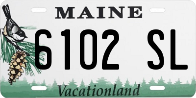 ME license plate 6102SL