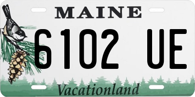 ME license plate 6102UE