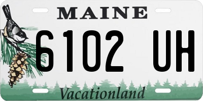 ME license plate 6102UH