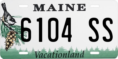 ME license plate 6104SS
