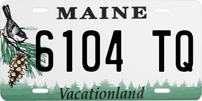 ME license plate 6104TQ