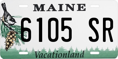 ME license plate 6105SR