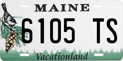 ME license plate 6105TS