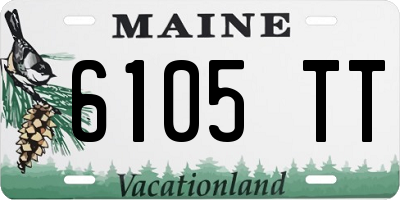 ME license plate 6105TT