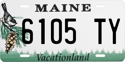ME license plate 6105TY