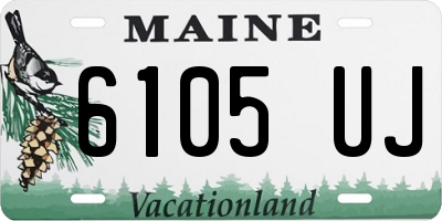ME license plate 6105UJ