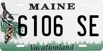 ME license plate 6106SE