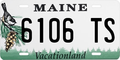 ME license plate 6106TS