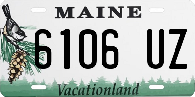 ME license plate 6106UZ