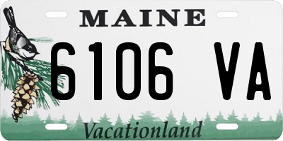 ME license plate 6106VA
