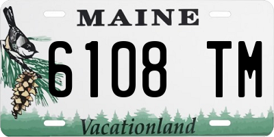 ME license plate 6108TM