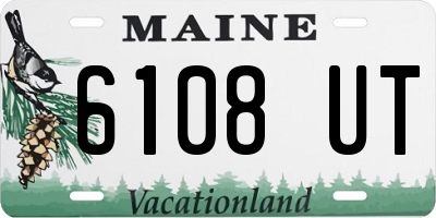 ME license plate 6108UT