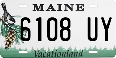 ME license plate 6108UY