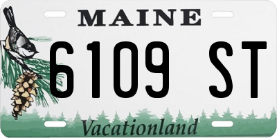 ME license plate 6109ST