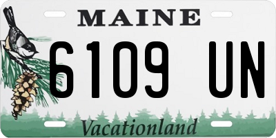 ME license plate 6109UN