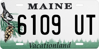 ME license plate 6109UT
