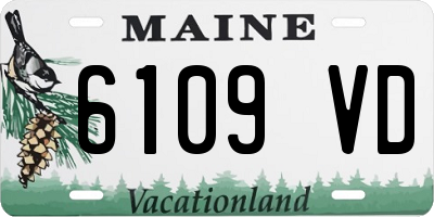 ME license plate 6109VD