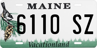 ME license plate 6110SZ